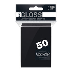 Deck Protectors - Pro Gloss - Black (One Pack of 50)