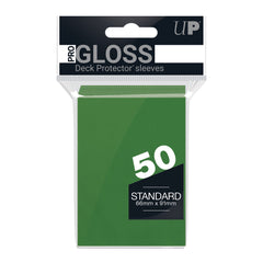 Deck Protectors - Pro Gloss - Green (One Pack of 50)