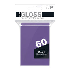 Deck Protector Sleeves - PRO-Gloss - Small Size - Purple (One Pack of 60)