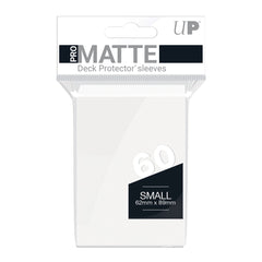Deck Protector Sleeves - Pro-Matte - Small Size - White (One Pack of 60)