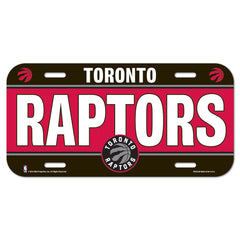 Toronto Raptors License Plate Plastic - Special Order