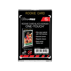 One Touch UV Card Holder With Magnet Closure Black Border - 130pt