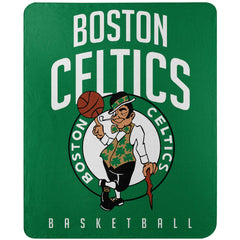 Boston Celtics Blanket 50x60 Fleece Lay Up Design