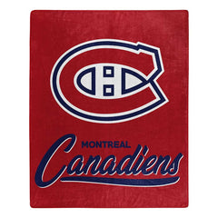 Montreal Canadiens Blanket 50x60 Raschel Signature Design