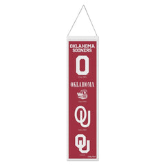 Oklahoma Sooners Banner Wool 8x32 Heritage Evolution Design College Vault - Special Order