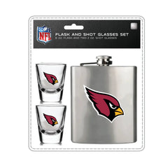Arizona Cardinals Flask and Shot Glass Set