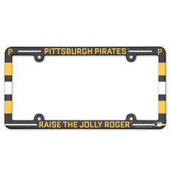 Pittsburgh Pirates License Plate Frame Plastic Full Color Style - Special Order