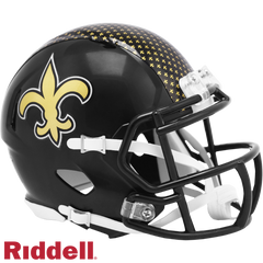 New Orleans Saints Helmet Riddell Replica Mini Speed Style On-Field Alternate 2022 Periodic Restock