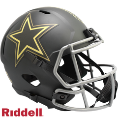 Dallas Cowboys Helmet Riddell Replica Full Size Speed Style Salute To Service 2025