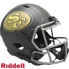 San Francisco 49ers Helmet Riddell Replica Full Size Speed Style Salute To Service 2025