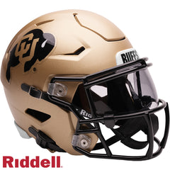Colorado Buffaloes Helmet Riddell Replica Mid-Size MIDI SpeedFlex Style Gold