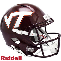 Virginia Tech Hokies Helmet Riddell Replica Full Size Speed Style Maroon - Special Order