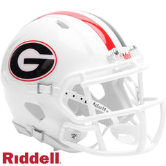 Georgia Bulldogs Helmet Riddell Authentic Full Size SpeedFlex Style White - Special Order