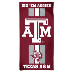 Texas A&M Aggies Towel 30x60 Beach Style