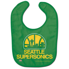 Oklahoma City Thunder Baby Bib All Pro Style Seattle Supersonics Throwback - Special Order