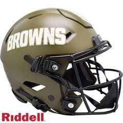 Cleveland Browns Helmet Riddell Authentic Full Size SpeedFlex Style Salute To Service 2022