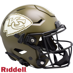 Kansas City Chiefs Helmet Riddell Authentic Full Size SpeedFlex Style Salute To Service 2022