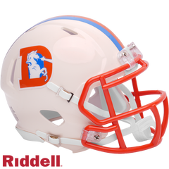 Denver Broncos Helmet Riddell Replica Mini Speed Style Retro Collection