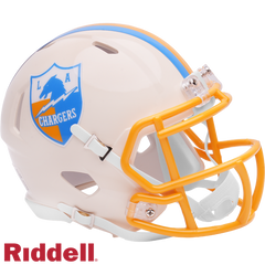 Los Angeles Chargers Helmet Riddell Replica Full Size Speed Style Retro Collection