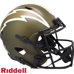 Los Angeles Chargers Helmet Riddell Replica Full Size Speed Style Salute To Service 2022
