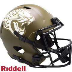 Jacksonville Jaguars Helmet Riddell Replica Full Size Speed Style Salute To Service 2022