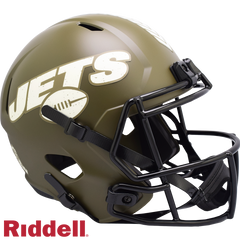 New York Jets Helmet Riddell Replica Full Size Speed Style Salute To Service 2022