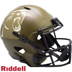 Carolina Panthers Helmet Riddell Replica Full Size Speed Style Salute To Service 2022