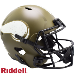 Minnesota Vikings Helmet Riddell Replica Full Size Speed Style Salute To Service 2022