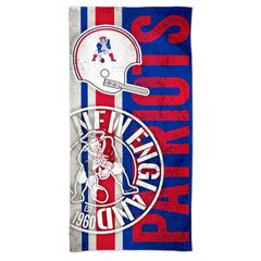 New England Patriots Beach Towel 30x60 Spectra Retro Design - Special Order