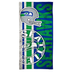 Seattle Seahawks Beach Towel 30x60 Spectra Retro Design - Special Order