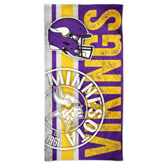 Minnesota Vikings Beach Towel 30x60 Spectra Retro Design - Special Order