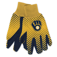 Milwaukee Brewers Gloves Two Tone Style Adult Size - Special Order