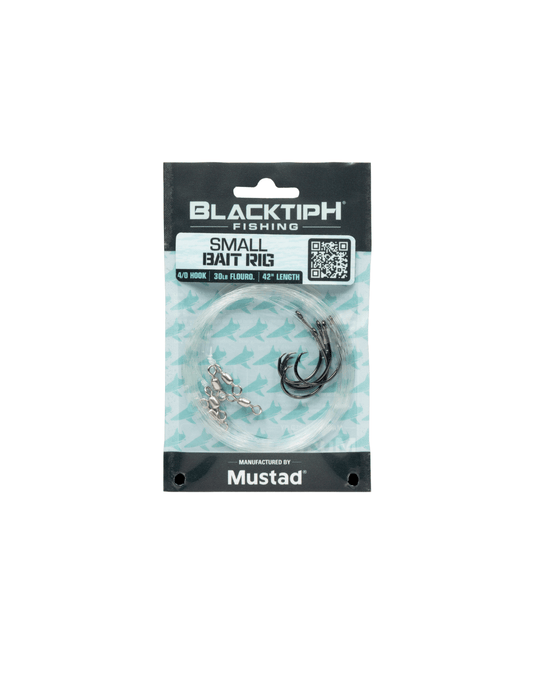BlacktipH Mustad Live Bait Rigs with 5/0 Black Nickel Circle Hook and Premium Rosco Swivel - Small 5 Pack