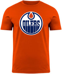 Edmonton Oilers NHL Primary Logo Orange T-Shirt