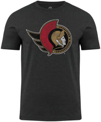 Ottawa Senators NHL Distressed Logo Charcoal T-Shirt