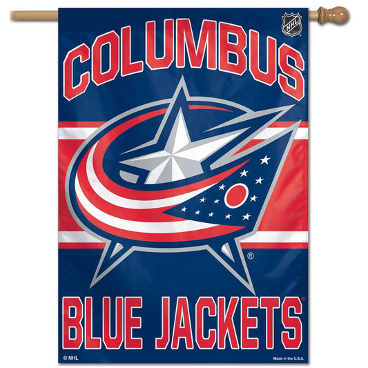 Columbus Blue Jackets Banner 28x40 Vertical - Special Order