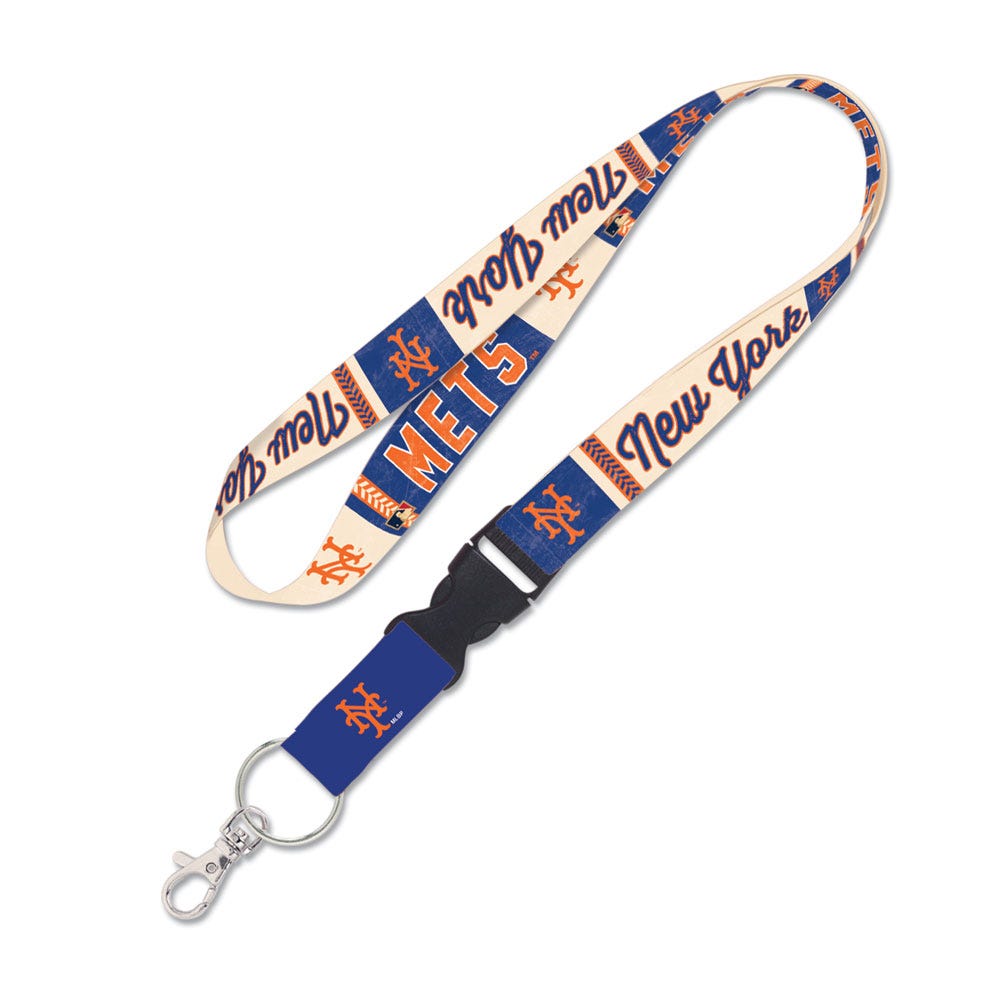 New York Mets Lanyard with Detachable Buckle Cooperstown - Special Order