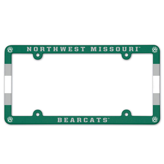 Northwest Missouri State Bearcats License Plate Frame Plastic Full Color Style