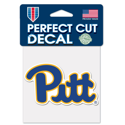Pittsburgh Panthers Decal 4x4 Perfect Cut Color - Special Order