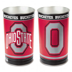 Ohio State Buckeyes Wastebasket 15 Inch Block O Design - Periodic Restock