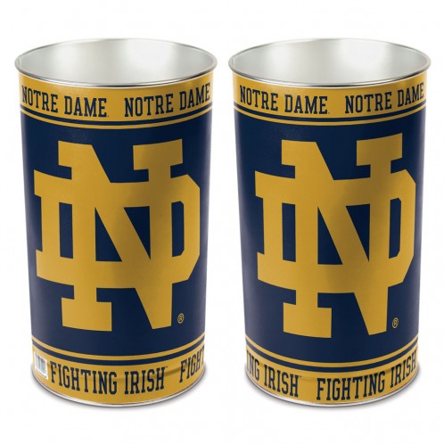 Notre Dame Fighting Irish Wastebasket 15 Inch ND Design - Periodic Restock
