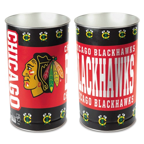 Chicago Blackhawks Wastebasket 15 Inch - Periodic Restock