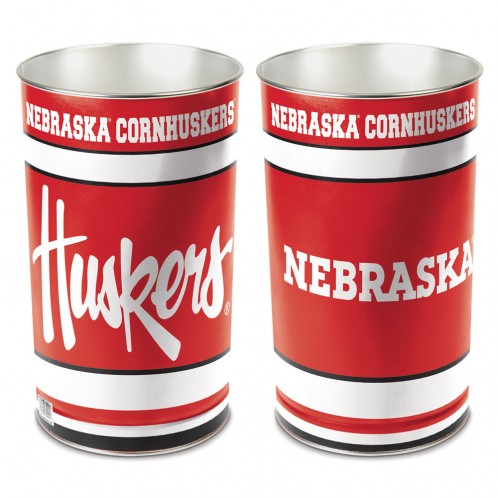 Nebraska Cornhuskers Wastebasket 15 Inch - Periodic Restock