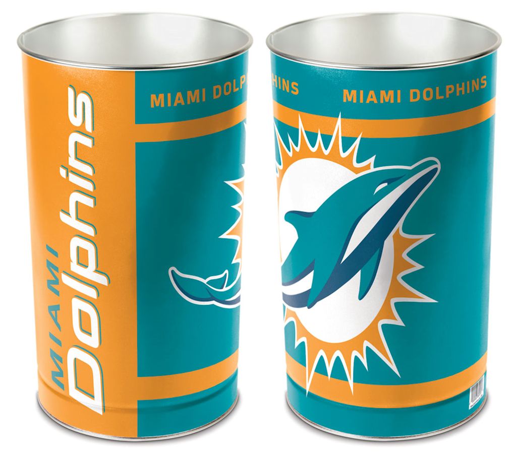 Miami Dolphins Wastebasket 15 Inch - Periodic Restock