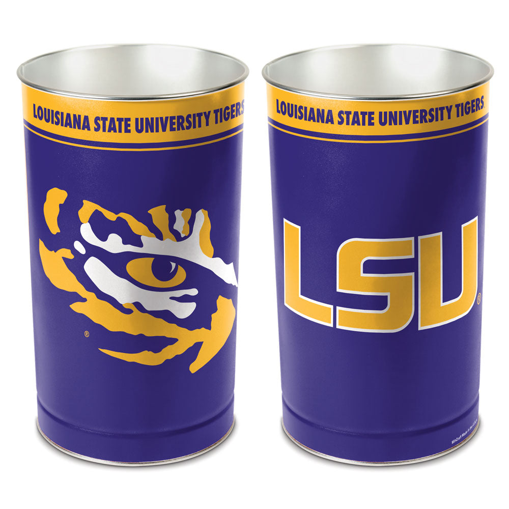 LSU Tigers Wastebasket 15 Inch - Periodic Restock