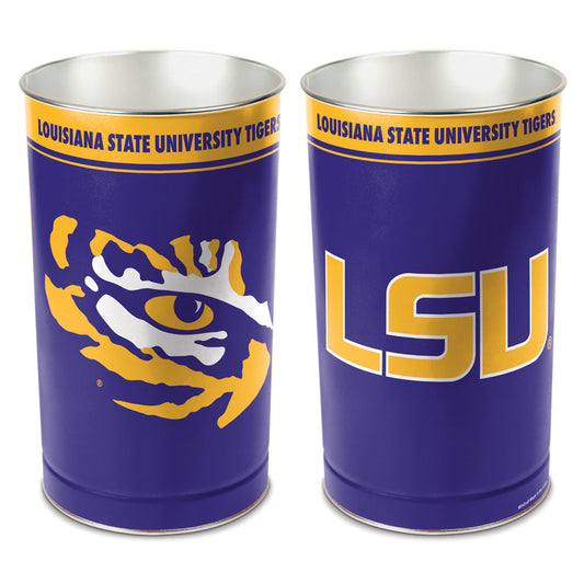 LSU Tigers Wastebasket 15 Inch - Periodic Restock