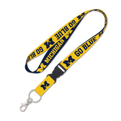 Michigan Wolverines Lanyard with Detachable Buckle Slogan - Special Order