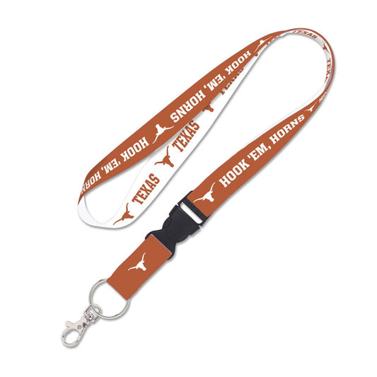 Texas Longhorns Lanyard with Detachable Buckle Slogan Design - Special Order