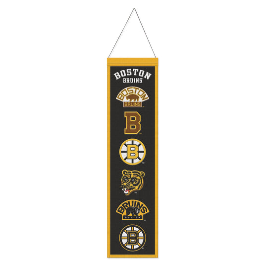 Boston Bruins Banner Wool 8x32 Heritage Evolution Design - Special Order