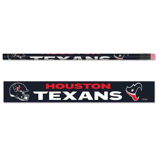Houston Texans Pencil 6 Pack